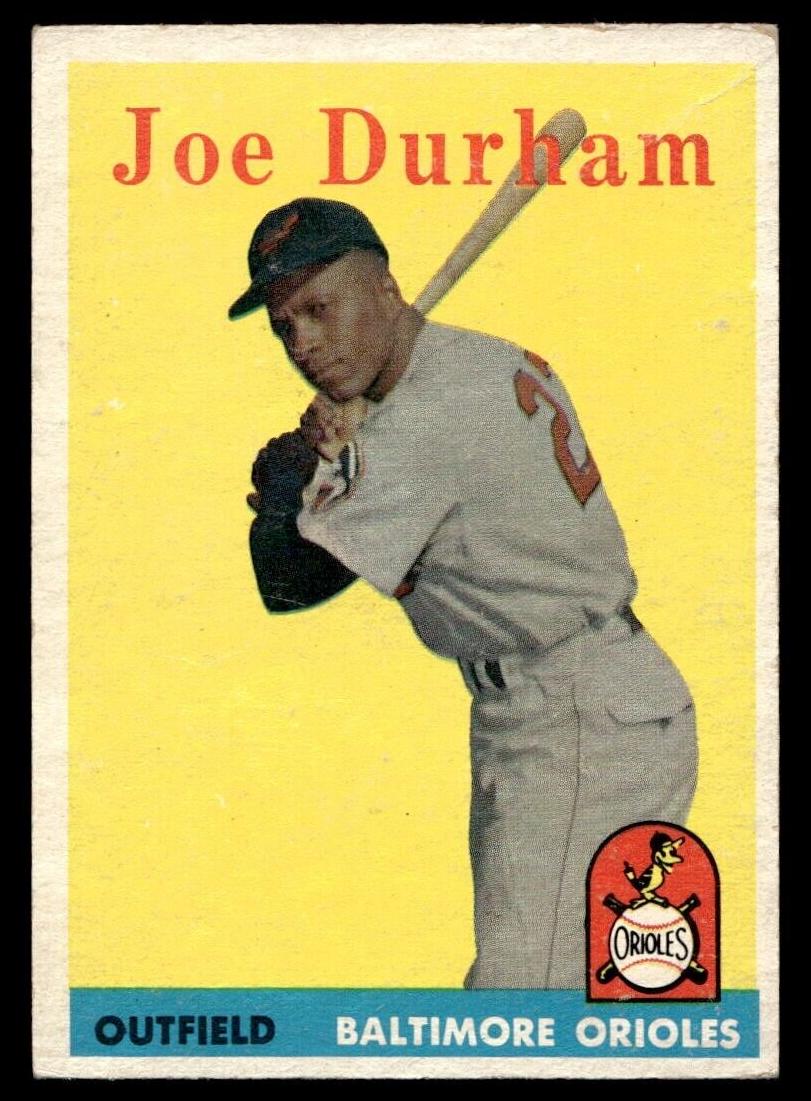 1958 Topps Baseball Joe Durham #96