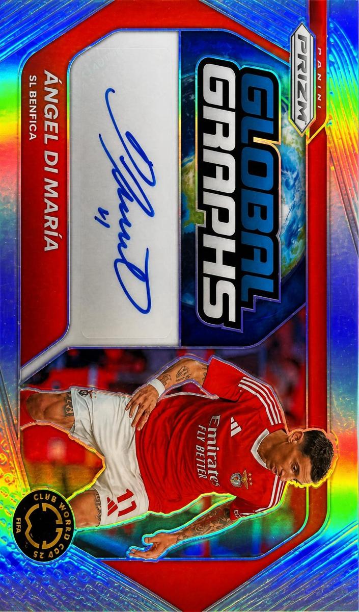 2025 Panini Prizm FIFA Club World Cup Soccer Silver Angel Di Maria #GG-ADM