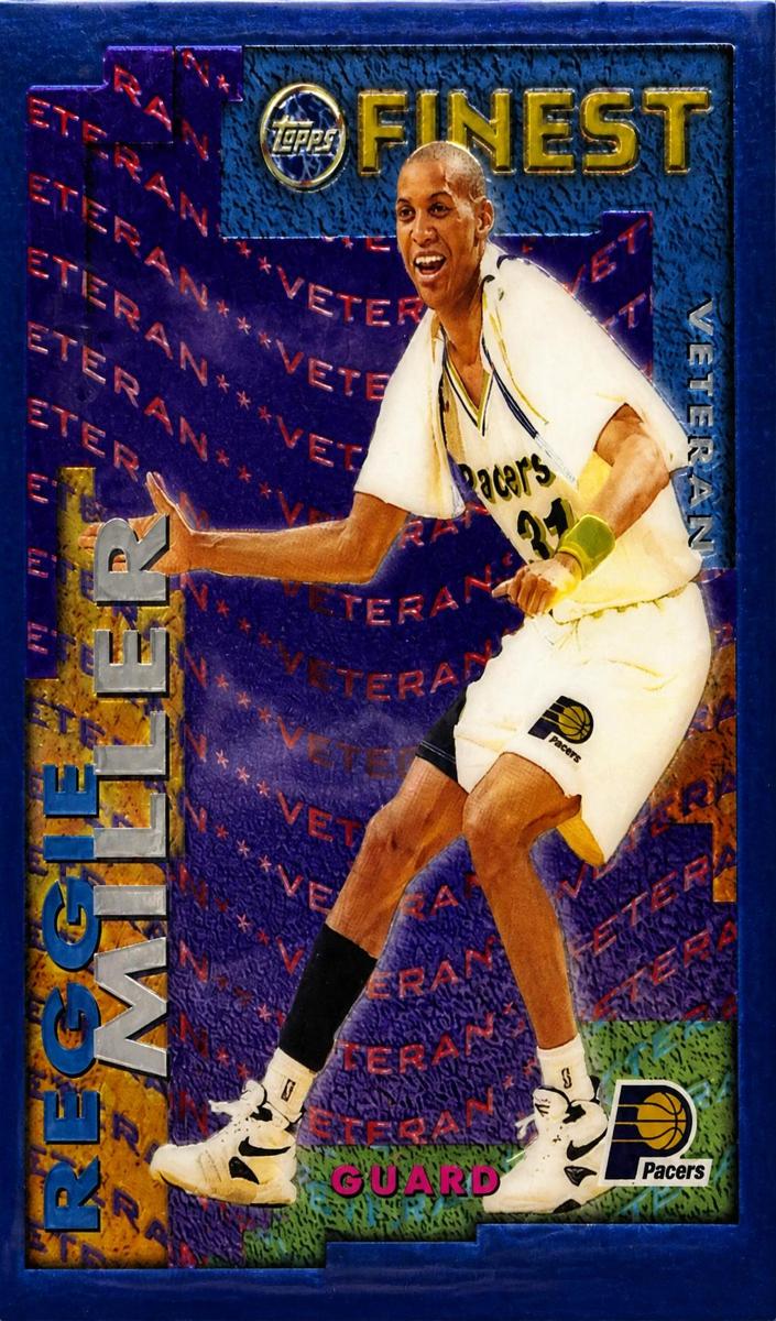 1995 Topps Finest Basketball Reggie Miller #RV-23