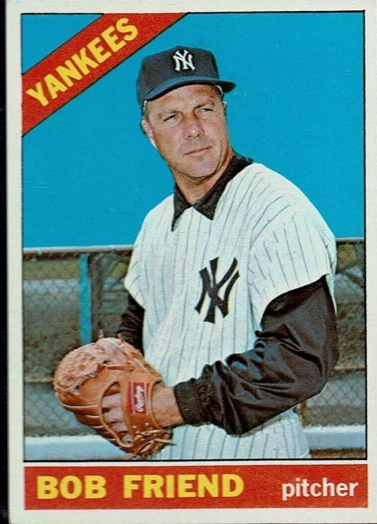 1966 Topps Baseball Bob Friend #519