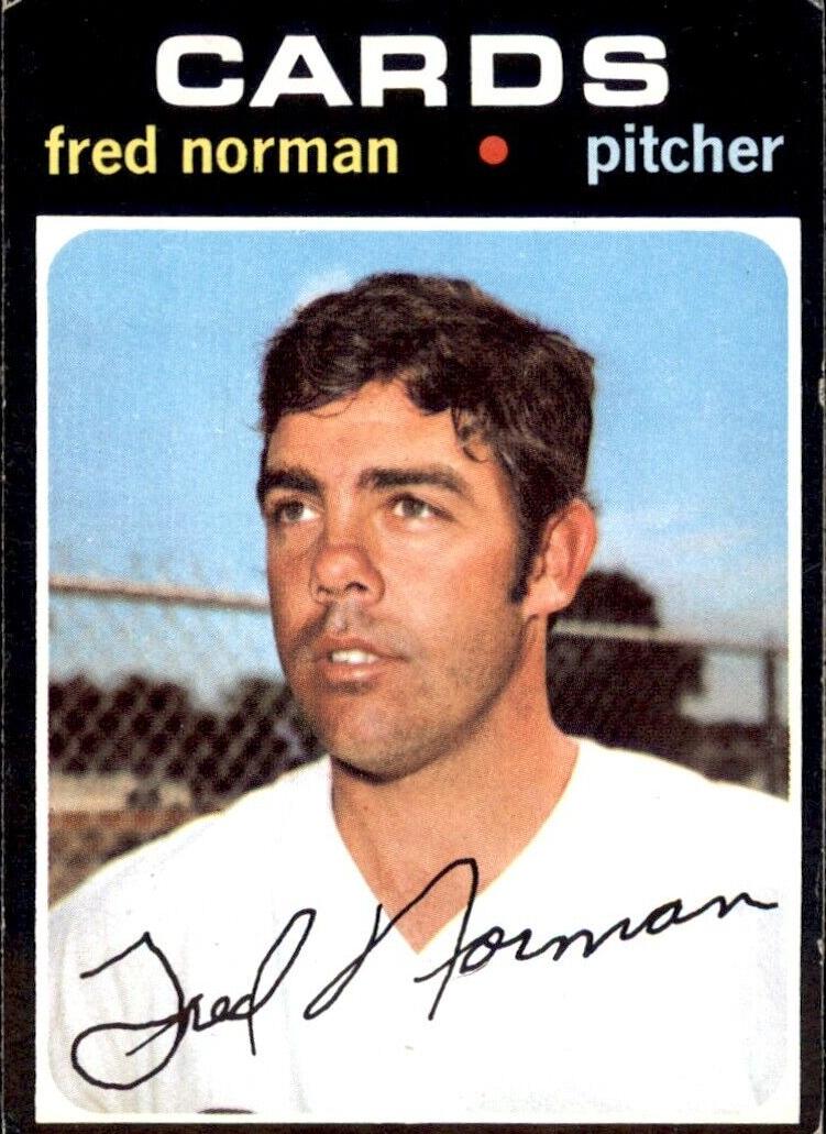 1971 Topps Baseball Fred Norman #348