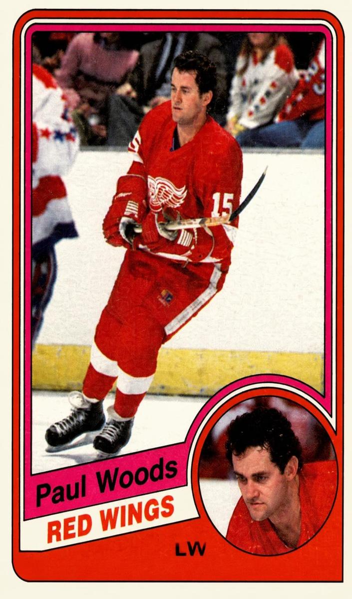 1984 O-Pee-Chee Hockey Paul Woods #66 PSA 9