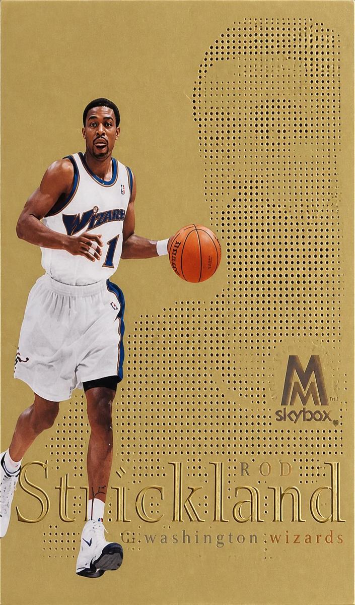 1998 Skybox Molten Metal Basketball Titanium Rod Strickland #7
