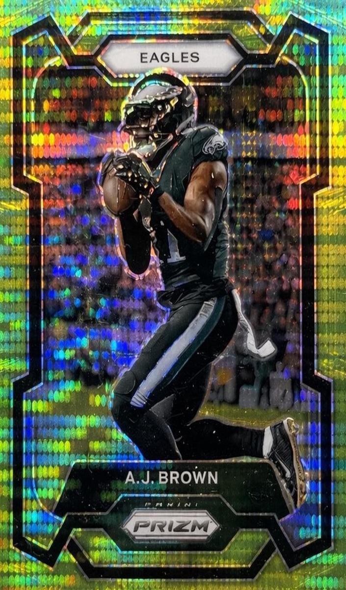 2023 Panini Prizm Football Neon Green Pulsar A.J. Brown #236