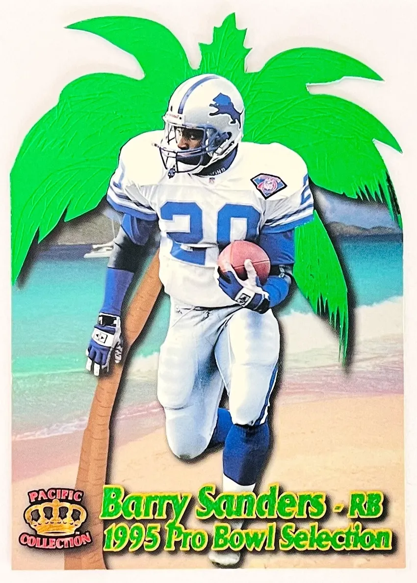1995 Pacific Crown Royale Football Barry Sanders #PB-15 PSA 9