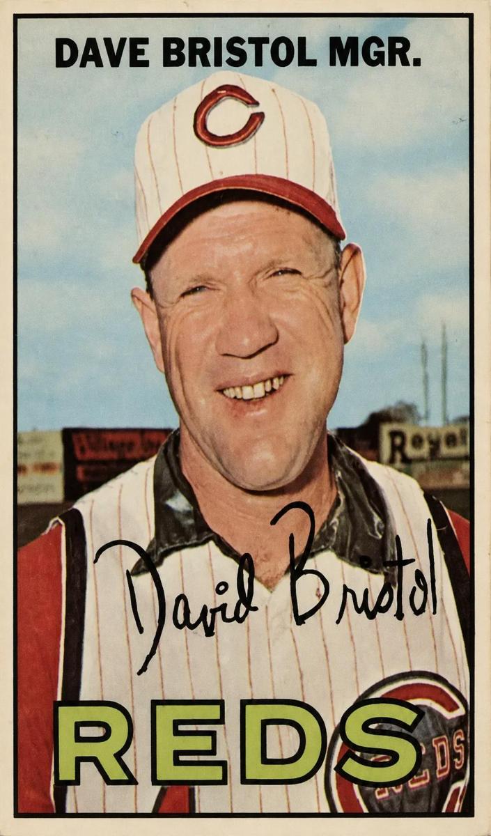 1967 O-Pee-Chee Baseball Dave Bristol #21 PSA 6