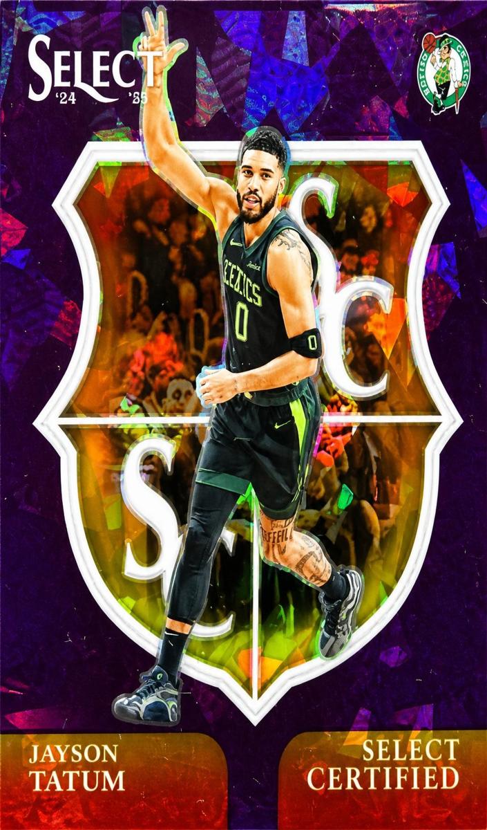 2024 Panini Select Basketball Purple Cracked Ice Jayson Tatum #13
