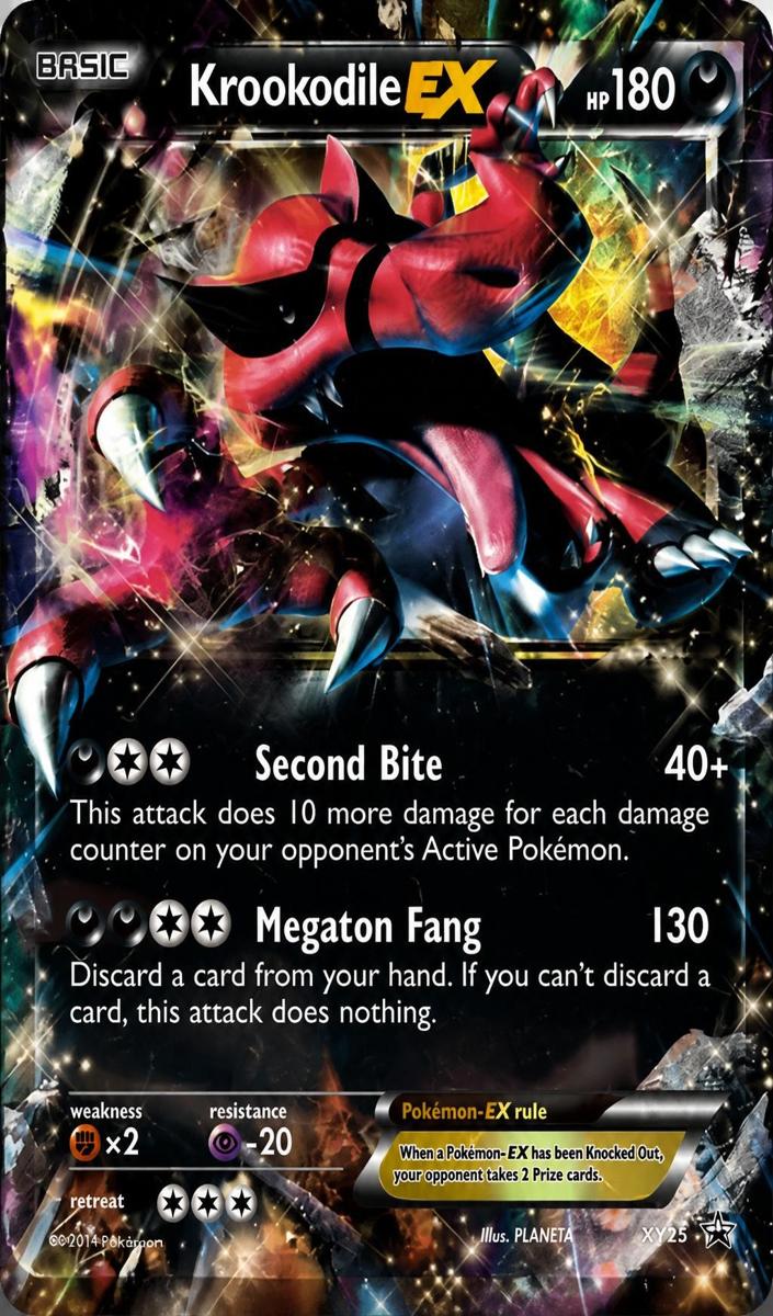 2014 Pokemon XY Black Star Promo Krookodile #XY25