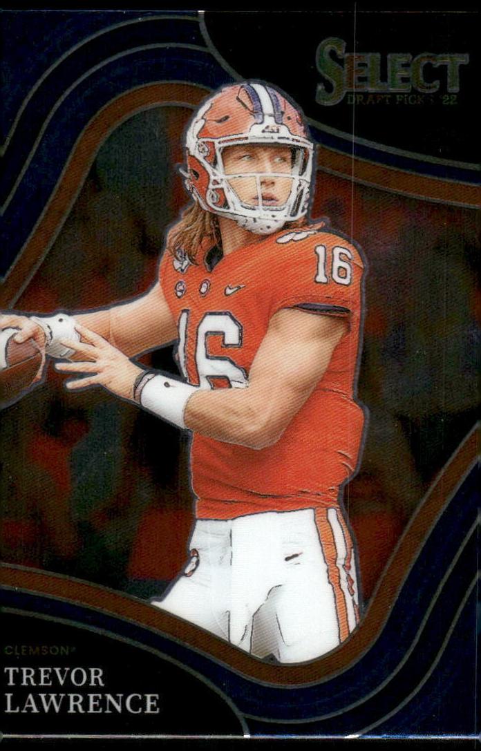 2022 Panini Select Draft Picks Football Trevor Lawrence #136 PSA 9