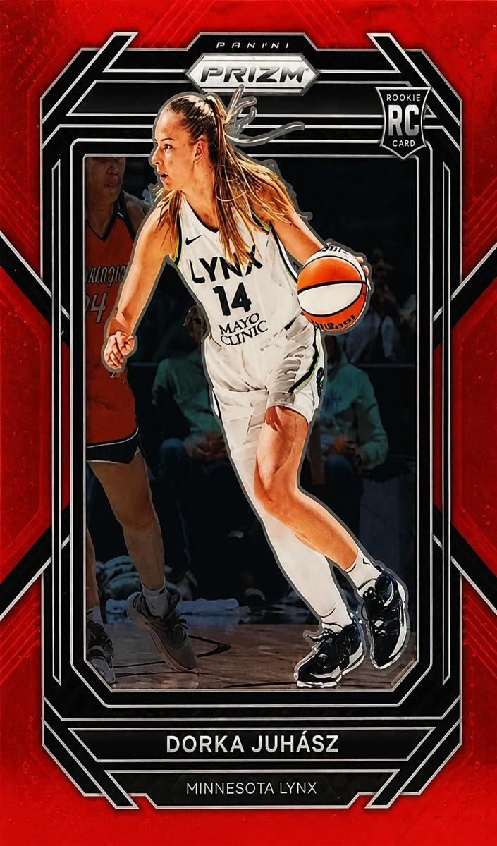 2023 Panini Prizm WNBA Basketball Red Dorka Juhasz #147 PSA 9