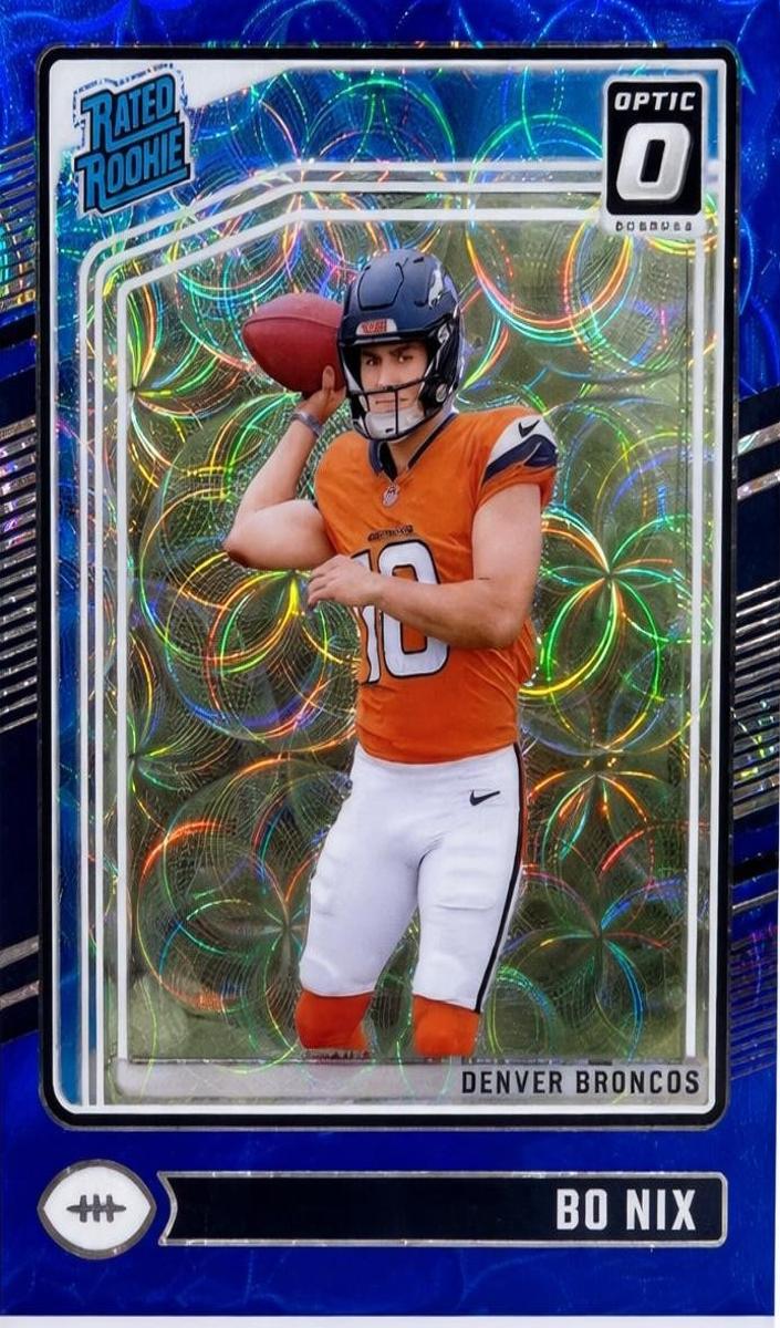 2024 Panini Donruss Football Blue Scope Bo Nix #369