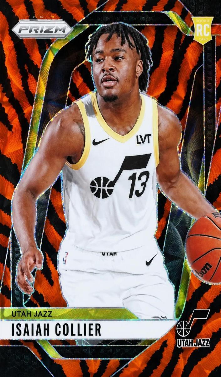 2024 Panini Prizm Basketball Choice Tiger Stripe Isaiah Collier #227