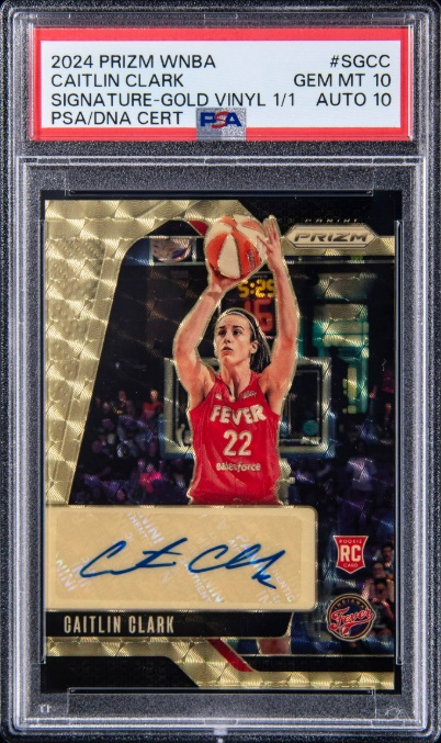 2024 Panini Prizm WNBA Basketball Gold Vinyl Caitlin Clark #SG-CC PSA 10