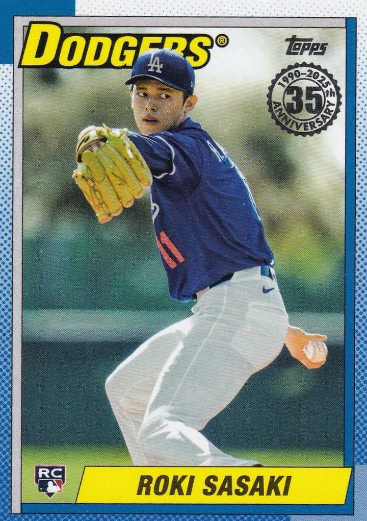 2025 Topps Baseball Roki Sasaki #90B2-37 PSA 9
