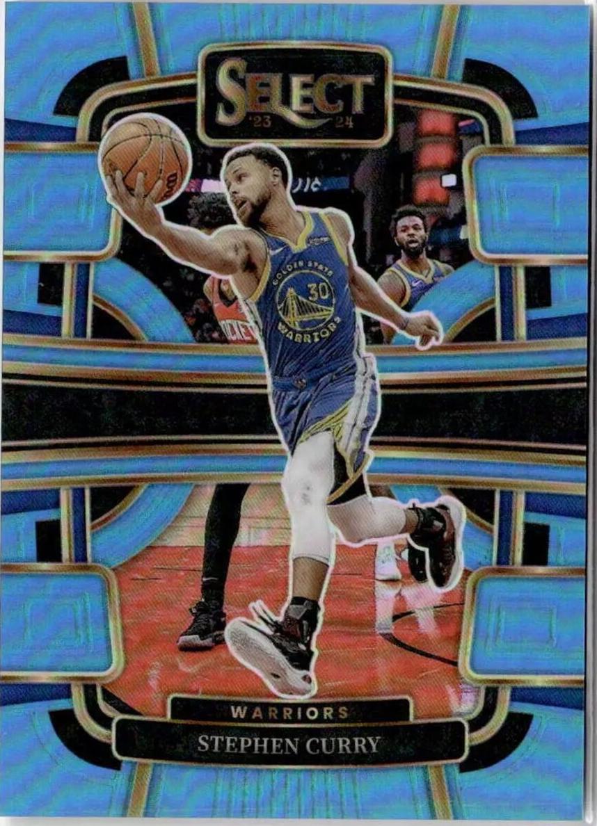 2023 Panini Select Basketball Light Blue Stephen Curry #56 PSA 10