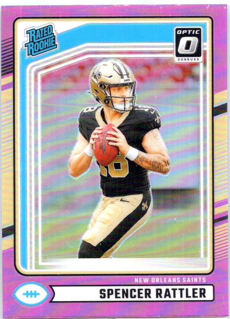 2024 Panini Donruss Football Pink Spencer Rattler #359 PSA 9