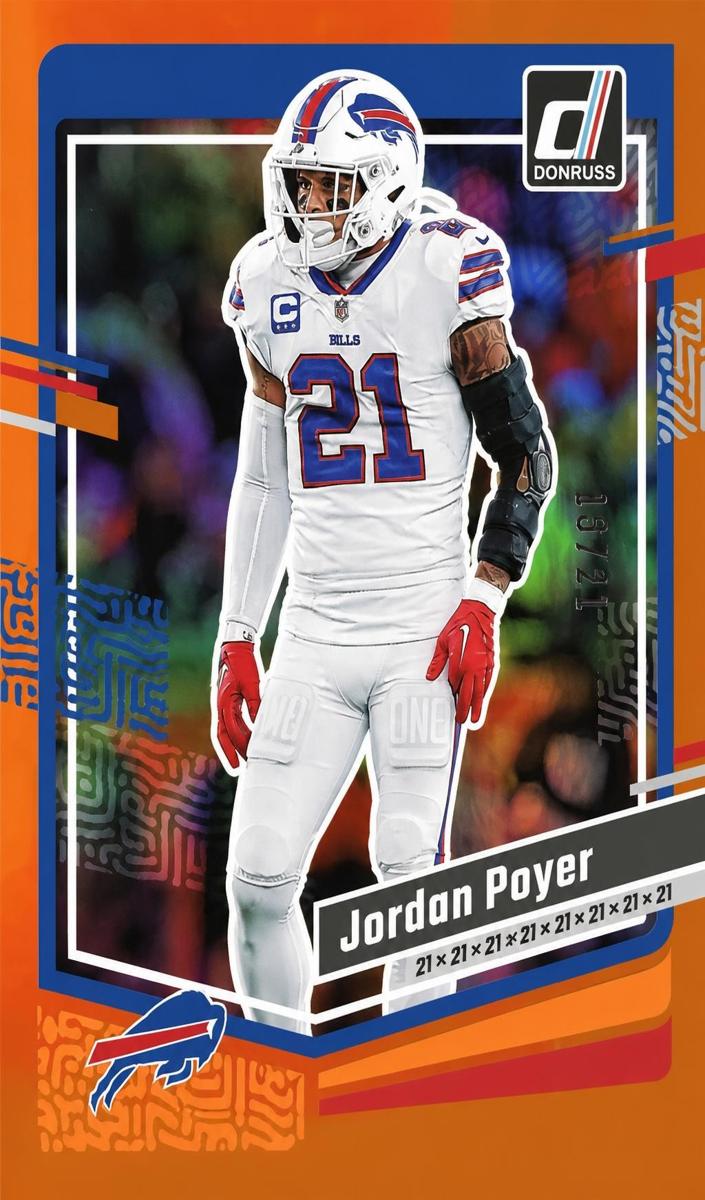 2023 Panini Donruss Football Jersey Number Jordan Poyer #31