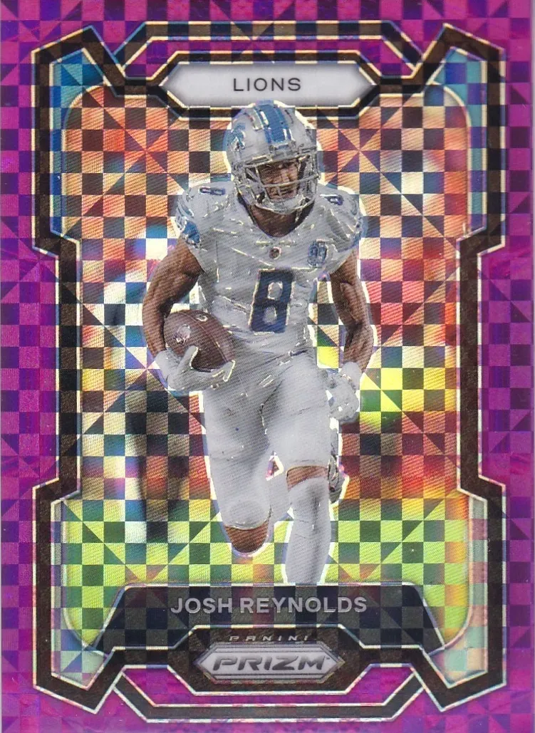 2023 Panini Prizm Football Purple Power Josh Reynolds #104