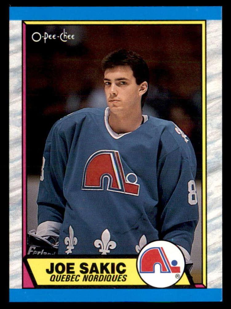 1989 O-Pee-Chee Hockey Joe Sakic #113 RAW Ungraded