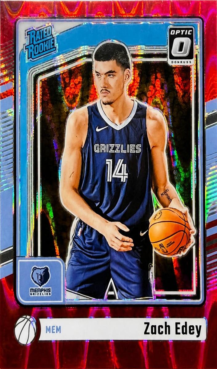 2024 Donruss Optic Basketball Red Seismic Zach Edey #288