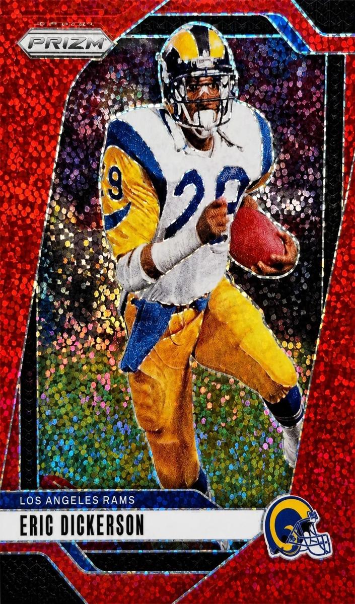 2024 Panini Prizm Football Red Sparkle Eric Dickerson #173