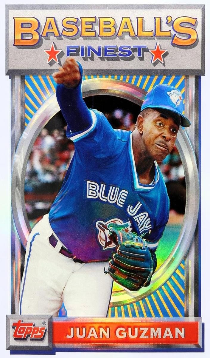 1993 Topps Finest Baseball Refractor Juan Guzman #56