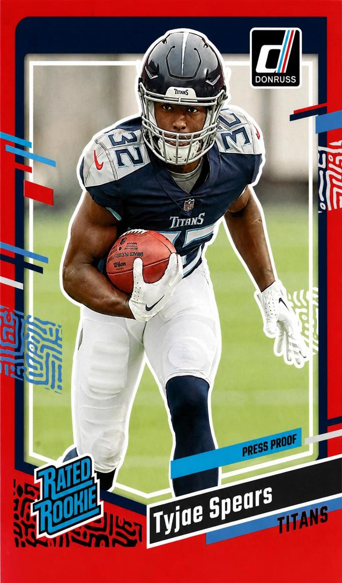 2023 Panini Donruss Football Press Proof Red Tyjae Spears #396
