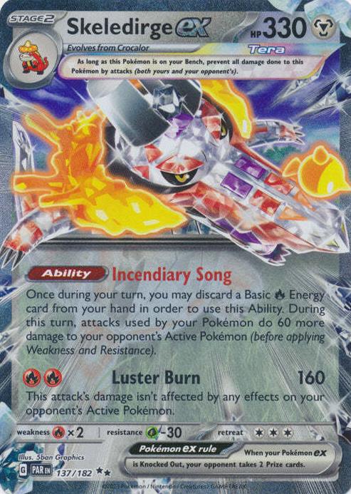 2023 Pokemon Scarlet & Violet Paradox Rift Skeledirge #137 PSA 10