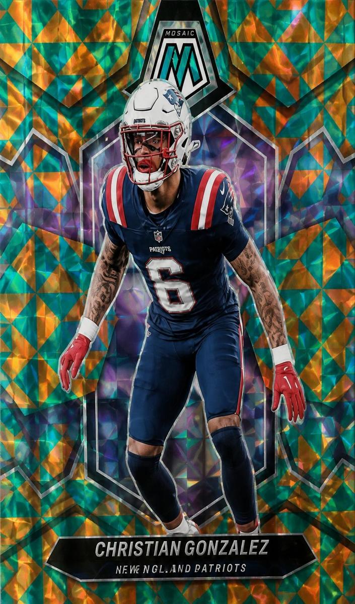 2024 Panini Mosaic Football Tessellation Christian Gonzalez #154