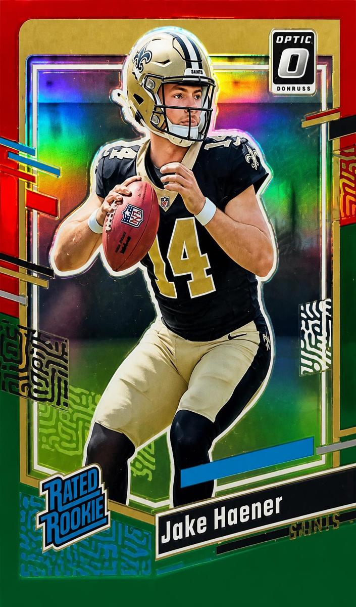 2023 Panini Donruss Football Red Green Jake Haener #374