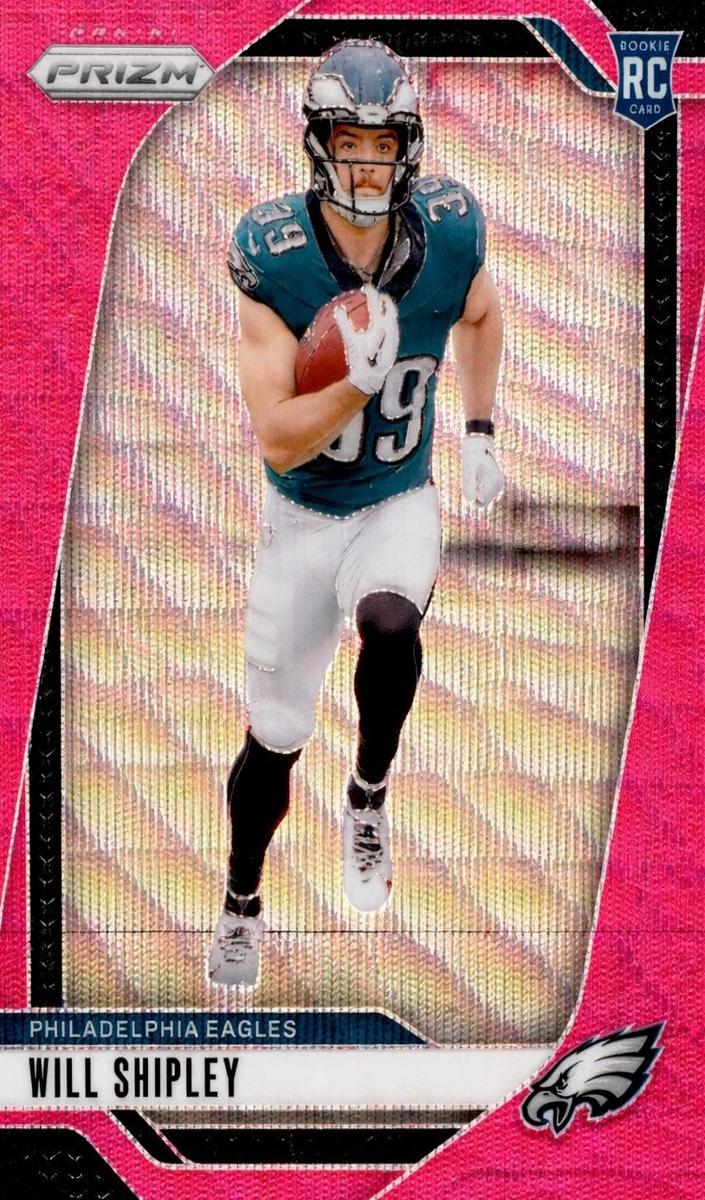 2024 Panini Prizm Football Pink Wave Will Shipley #397 PSA 8.5