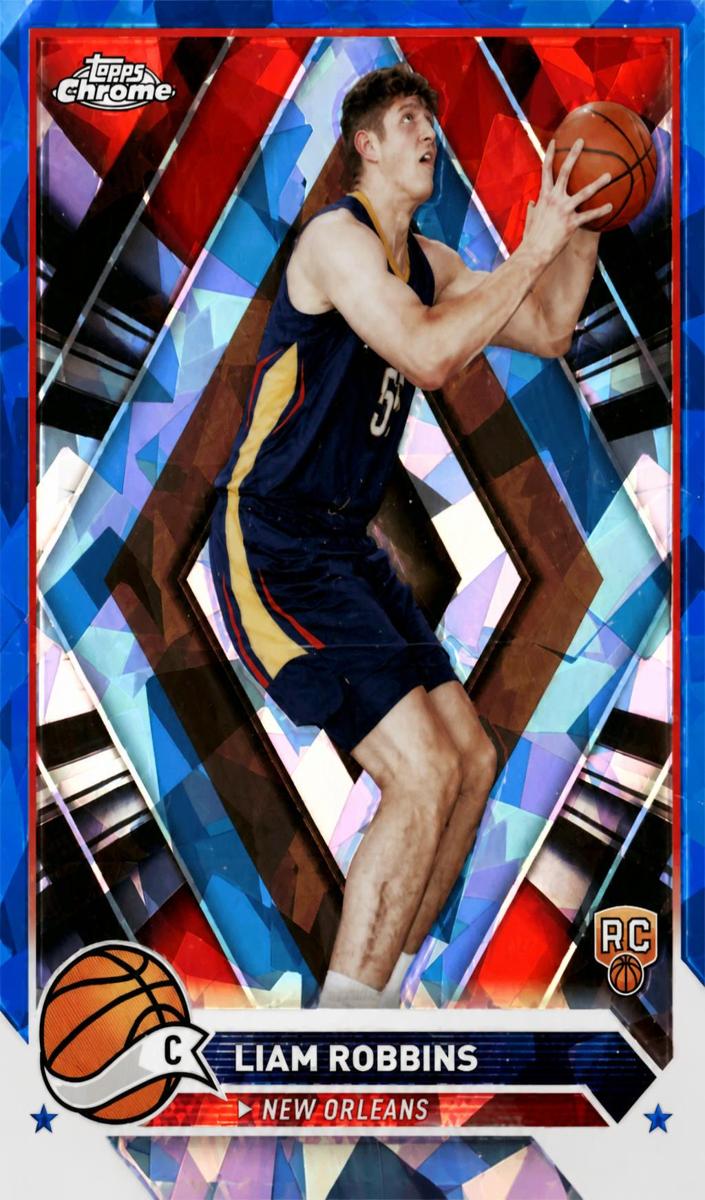 2023 Topps Chrome Sapphire Basketball Liam Robbins #174