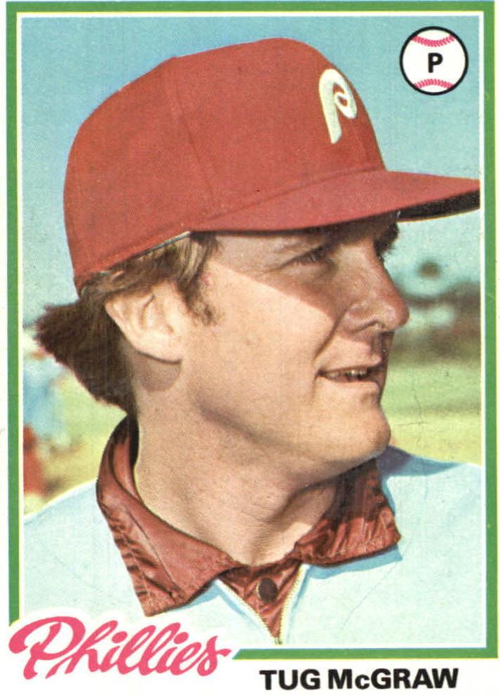 1978 Topps Baseball Tug McGraw #446 PSA 8.5
