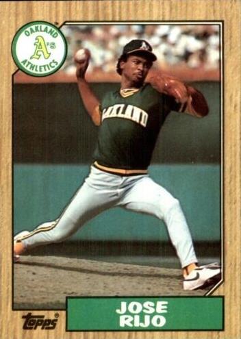 1987 Topps Baseball Jose Rijo #34