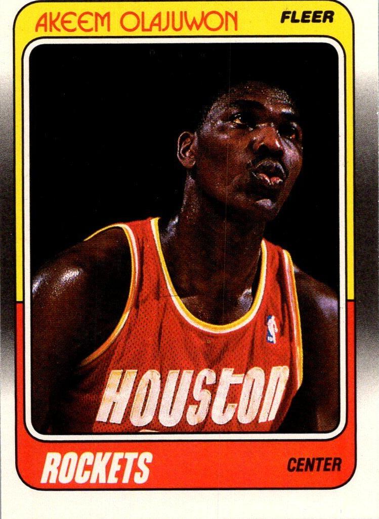 1988 Fleer Basketball Akeem Olajuwon #53 PSA 10