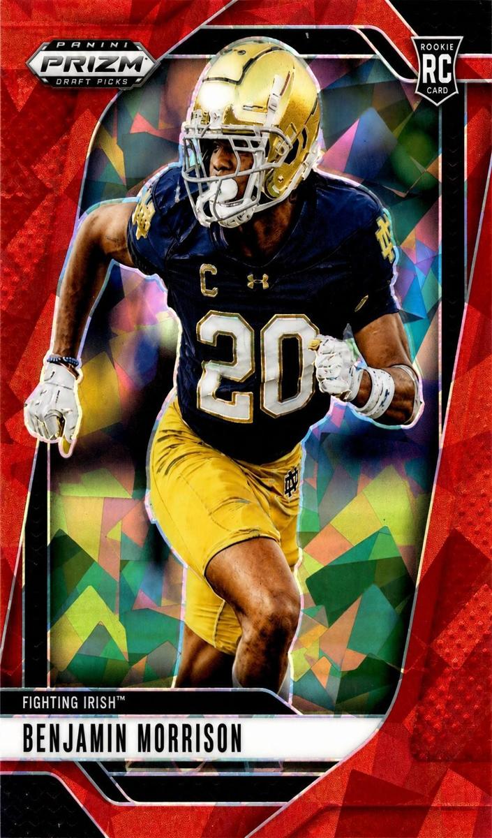 2025 Panini Prizm Draft Picks Football Red Ice Benjamin Morrison #75