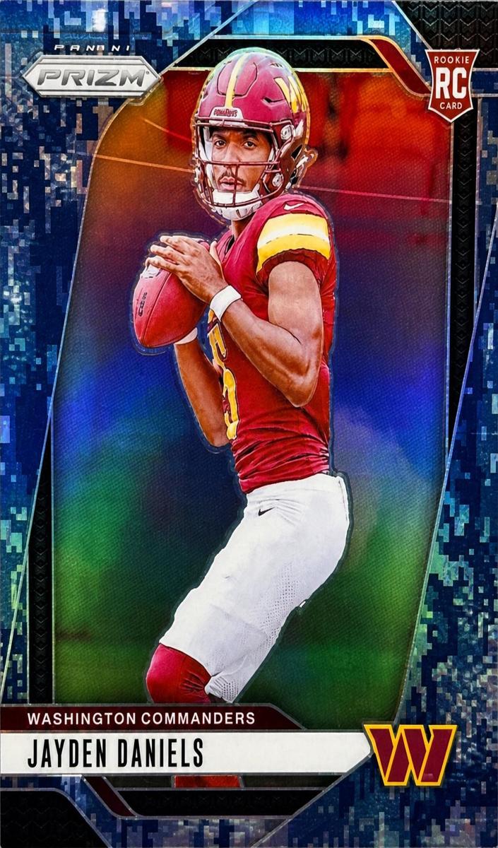 2024 Panini Prizm Football Navy Camo Jayden Daniels #347 PSA 9