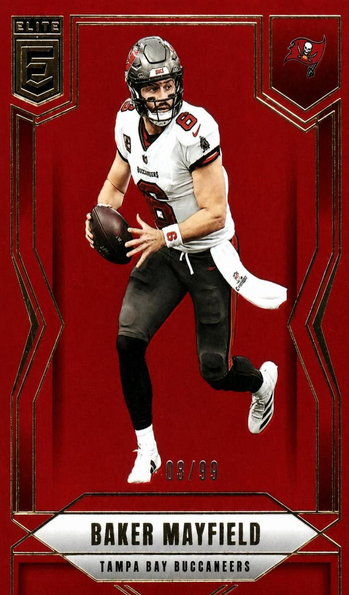 2025 Donruss Elite Football Red Baker Mayfield #42