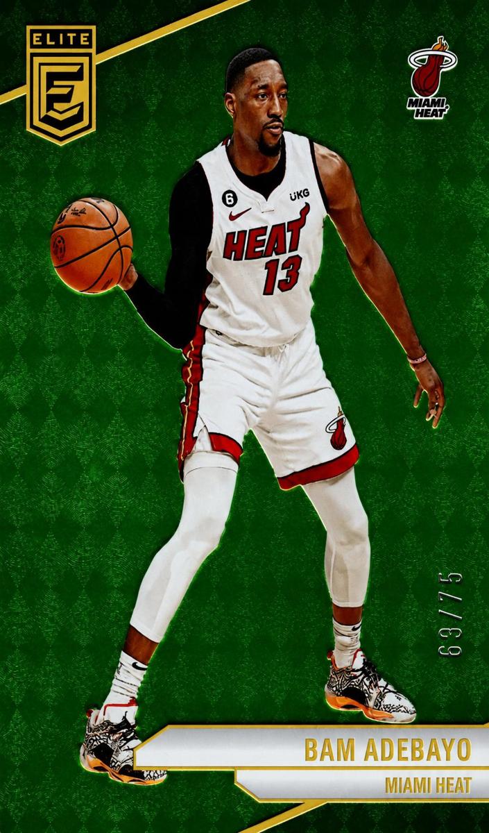 2023 Donruss Elite Basketball Neon Green Bam Adebayo #160 PSA 9