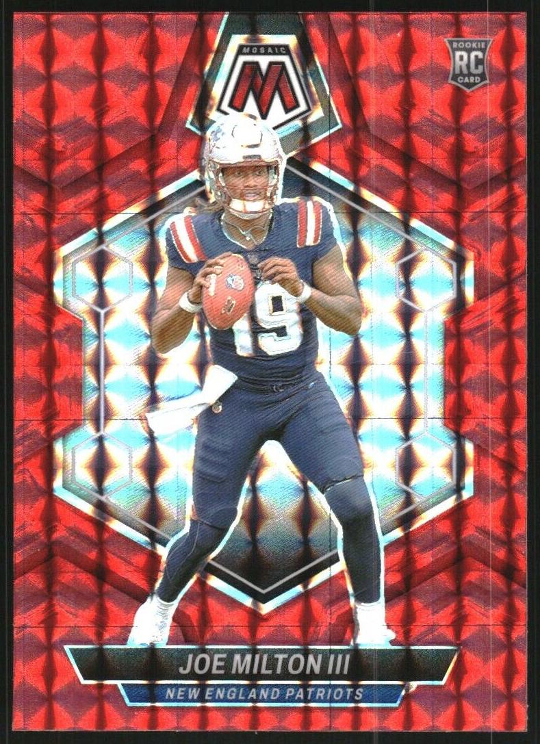 2024 Panini Mosaic Football Red Joe Milton III #397 PSA 9