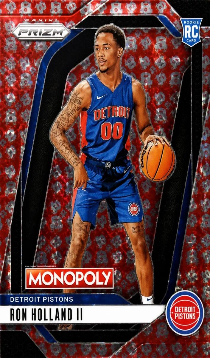 2024 Panini Prizm Monopoly Basketball Free Parking Ron Holland II #66 PSA 8