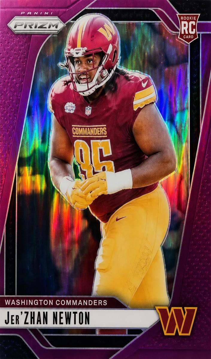 2024 Panini Prizm Football Purple Jer'Zhan Newton #351