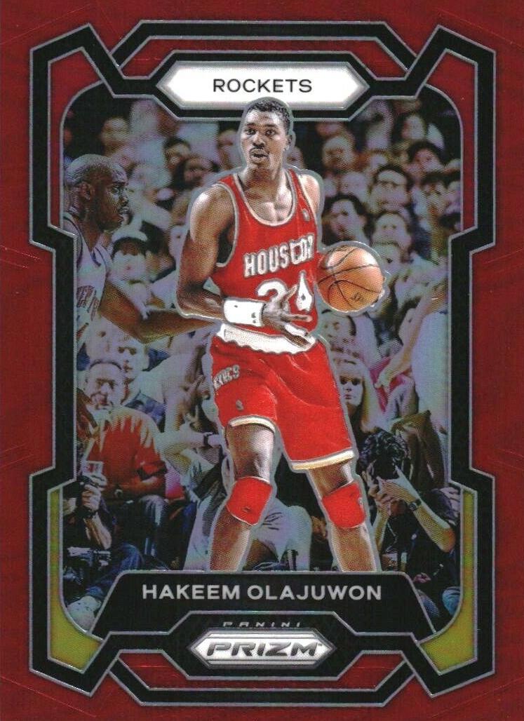 2023 Panini Prizm Basketball Red Hakeem Olajuwon #191