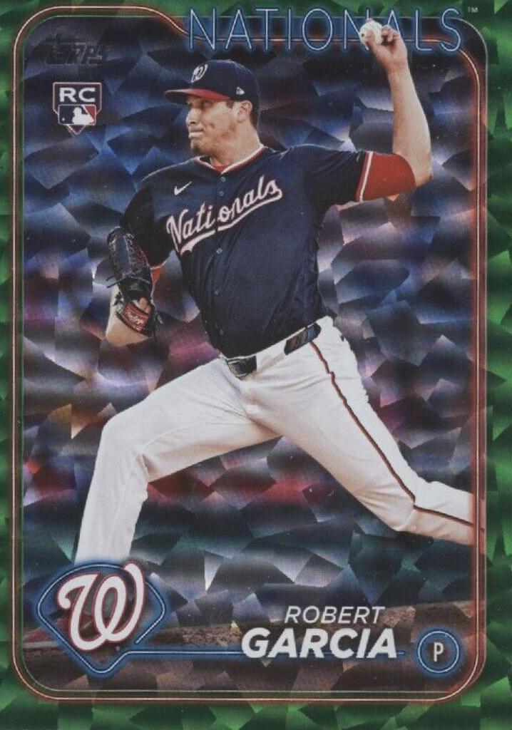 2024 Topps Update Baseball Green Crackle Foilboard Robert Garcia #US137
