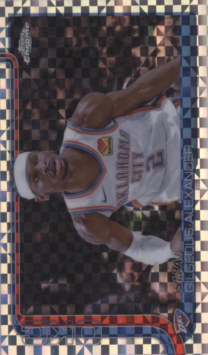 2025 Topps Chrome Basketball X-Fractor Shai Gilgeous-Alexander #141 PSA 9