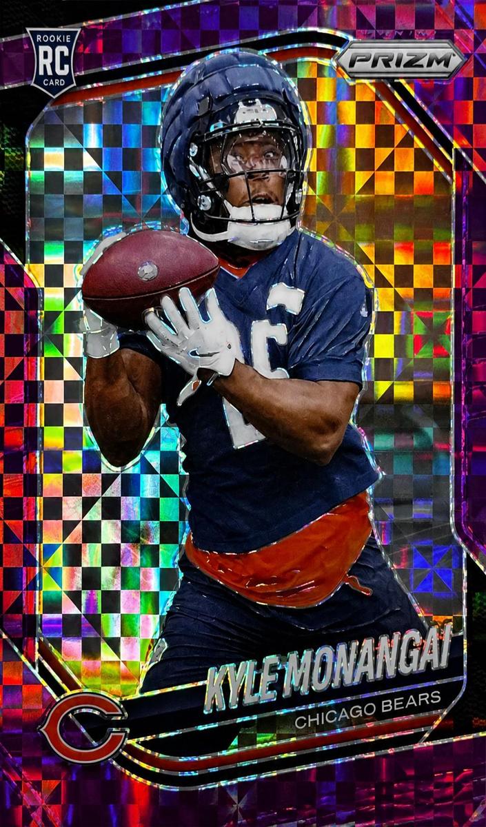 2025 Panini Prizm Football Purple Power Kyle Monangai #348 PSA 10