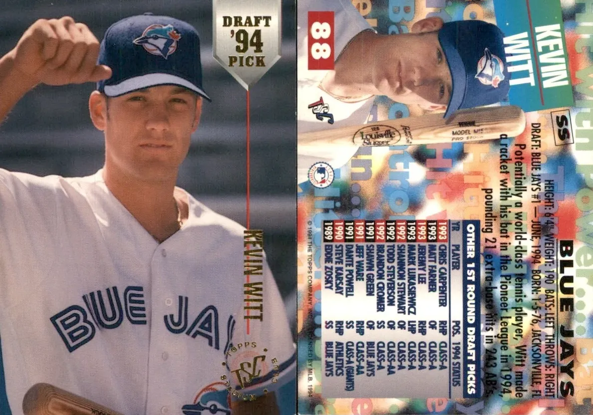 1994 Topps Stadium Club Baseball Kevin Witt #88