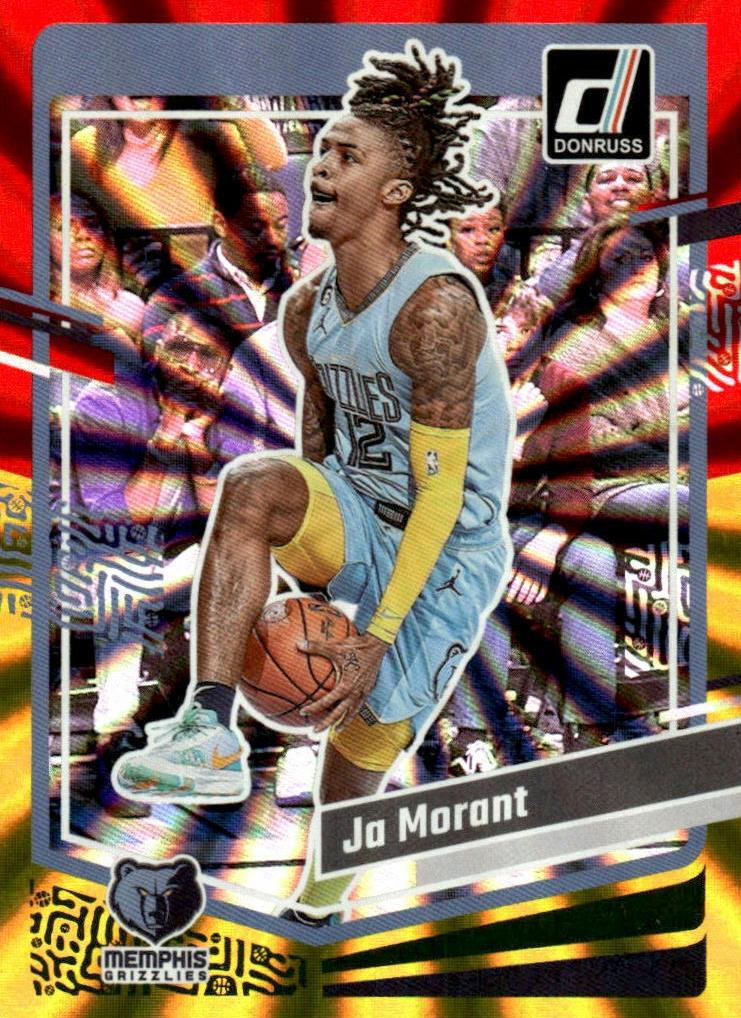 2023 Panini Donruss Basketball Red and Gold Laser Ja Morant #131