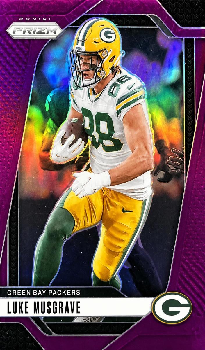 2024 Panini Prizm Football Purple Luke Musgrave #105