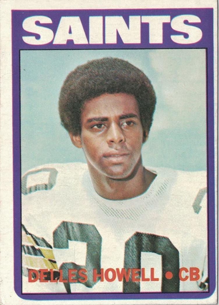 1972 Topps Football Delles Howell #321 PSA 8